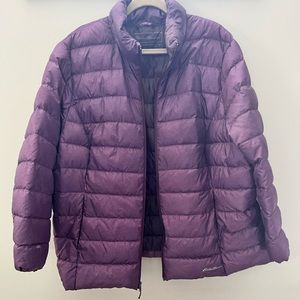 Packable puffer coat